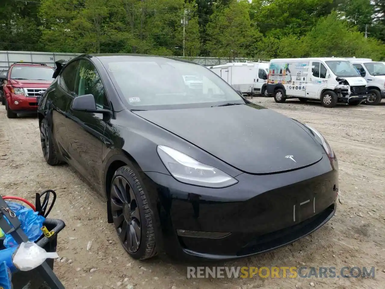 1 Photograph of a damaged car 7SAYGDEF1NF307532 TESLA MODEL Y 2022