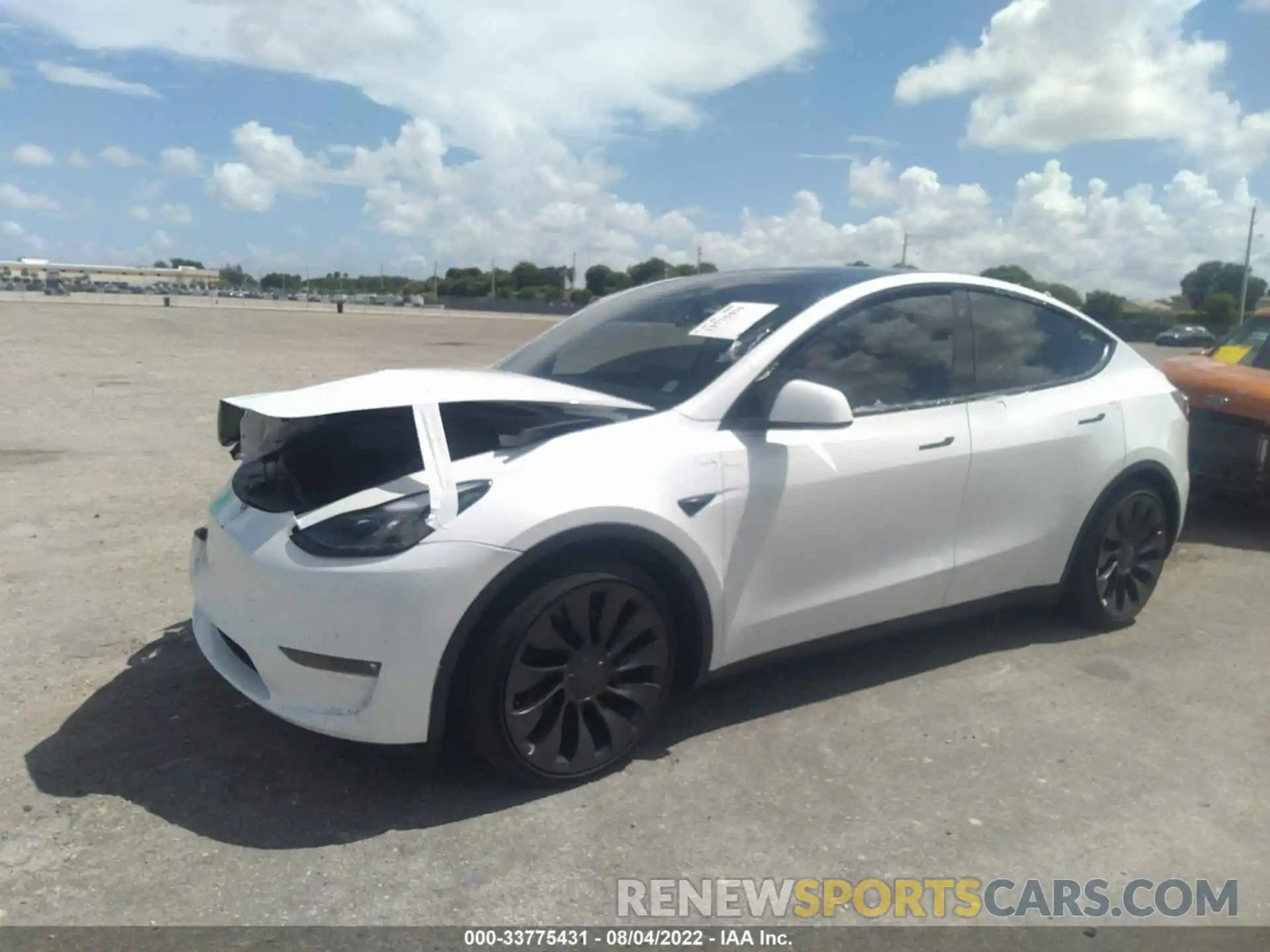 2 Фотография поврежденного автомобиля 7SAYGDEF1NF397636 TESLA MODEL Y 2022