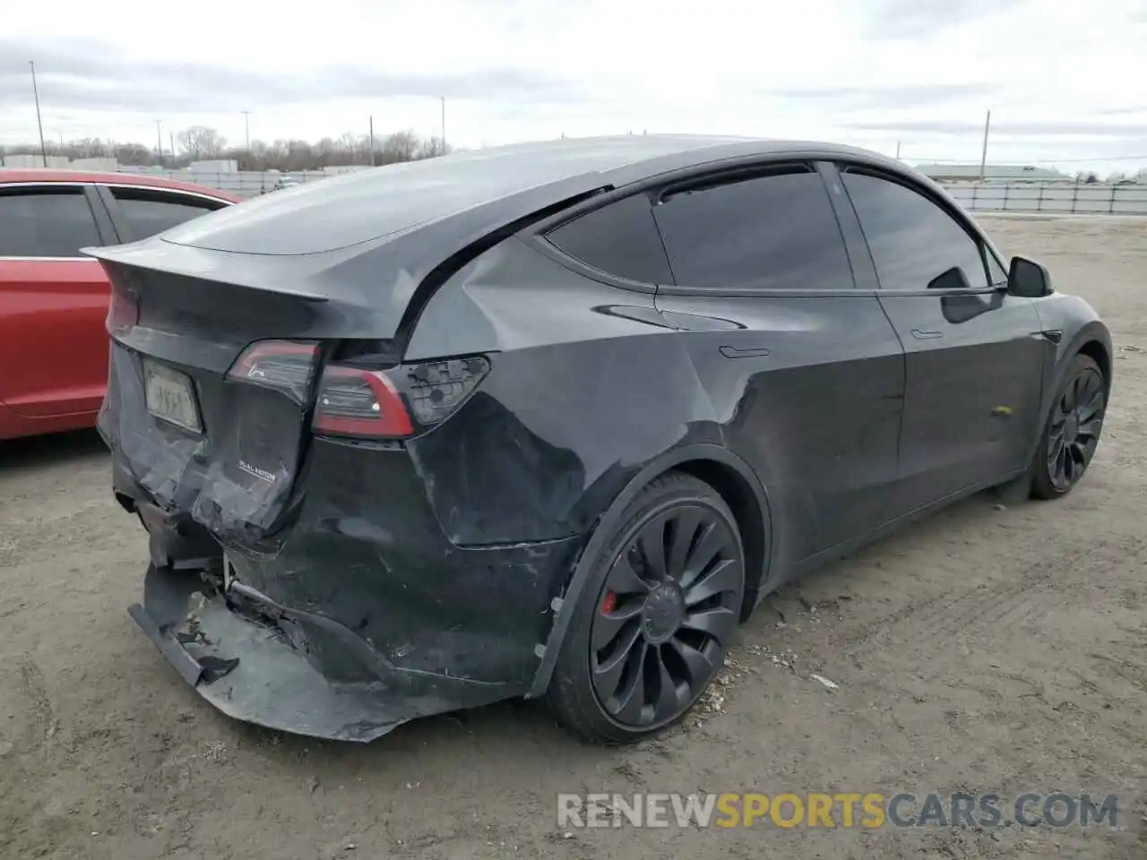 3 Photograph of a damaged car 7SAYGDEF1NF451565 TESLA MODEL Y 2022