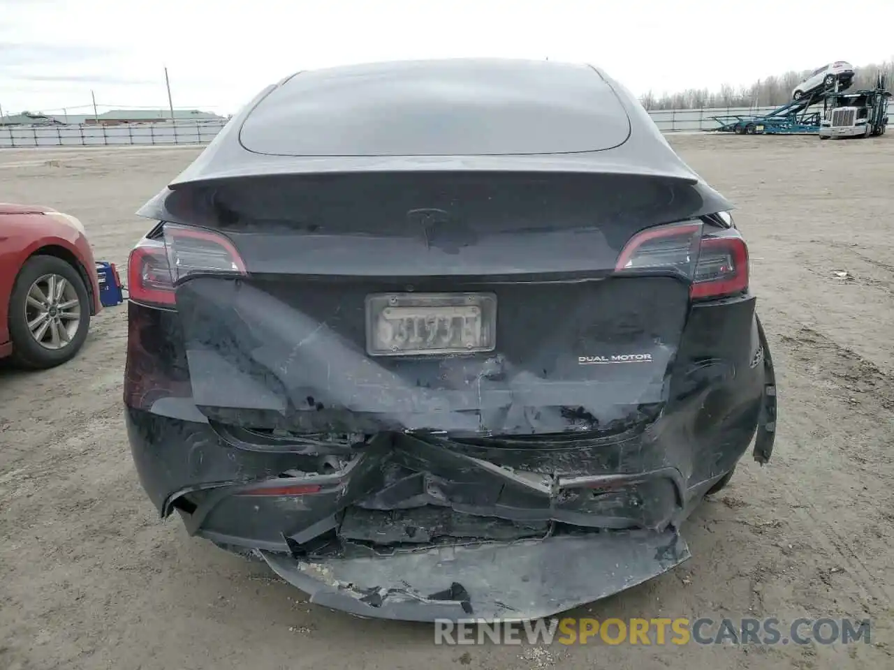 6 Photograph of a damaged car 7SAYGDEF1NF451565 TESLA MODEL Y 2022