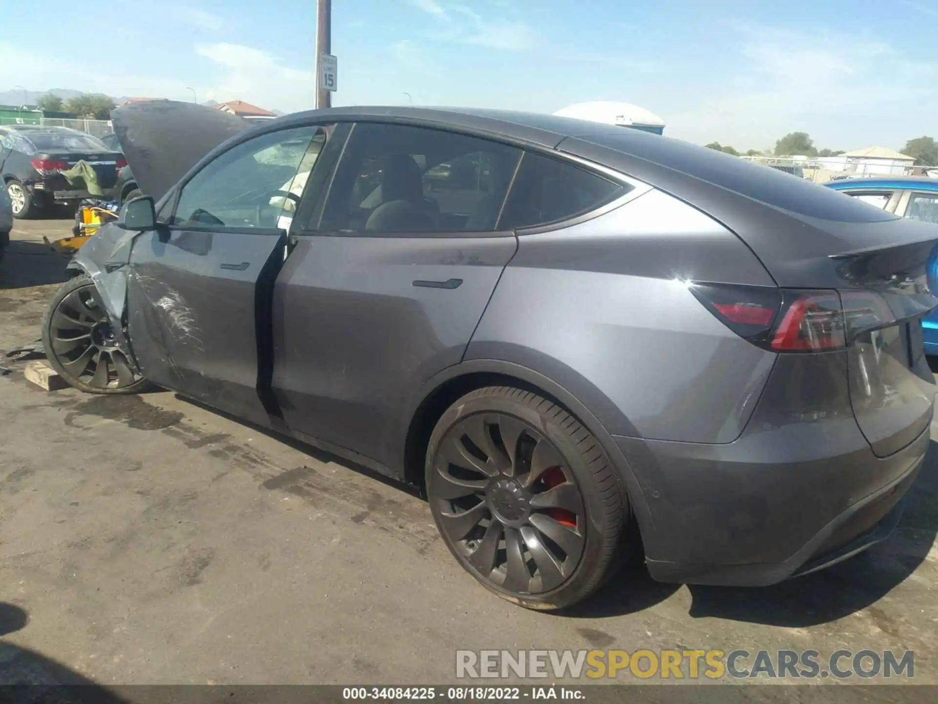 3 Photograph of a damaged car 7SAYGDEF1NF490253 TESLA MODEL Y 2022