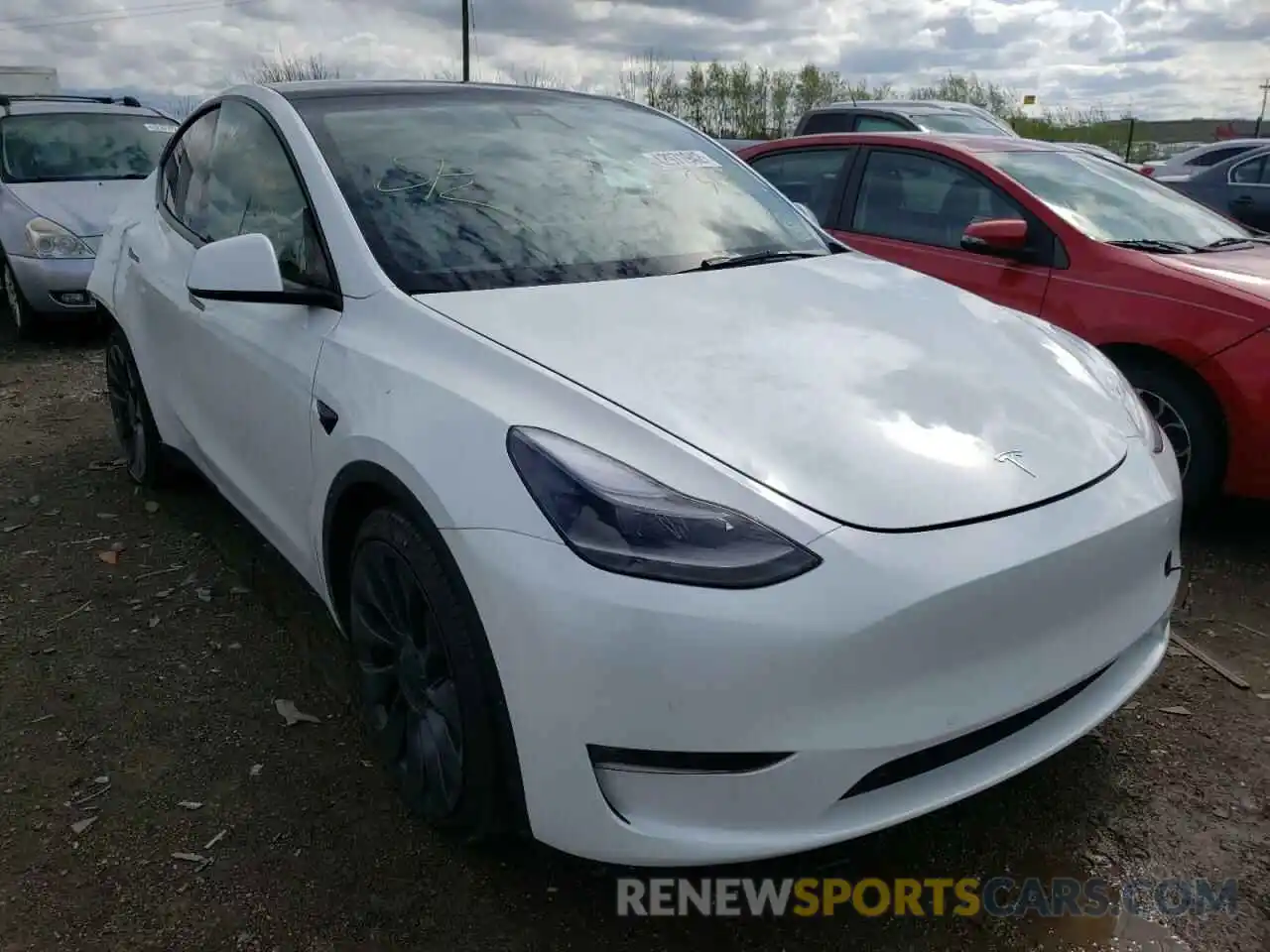 1 Photograph of a damaged car 7SAYGDEF2NF319091 TESLA MODEL Y 2022