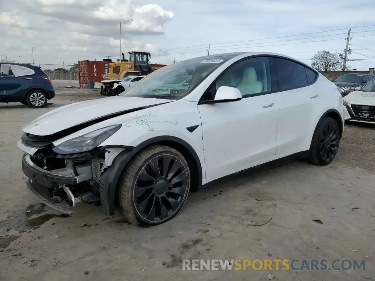 1 Фотография поврежденного автомобиля 7SAYGDEF2NF338949 TESLA MODEL Y 2022