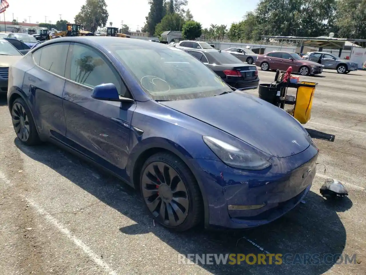 1 Photograph of a damaged car 7SAYGDEF2NF358604 TESLA MODEL Y 2022