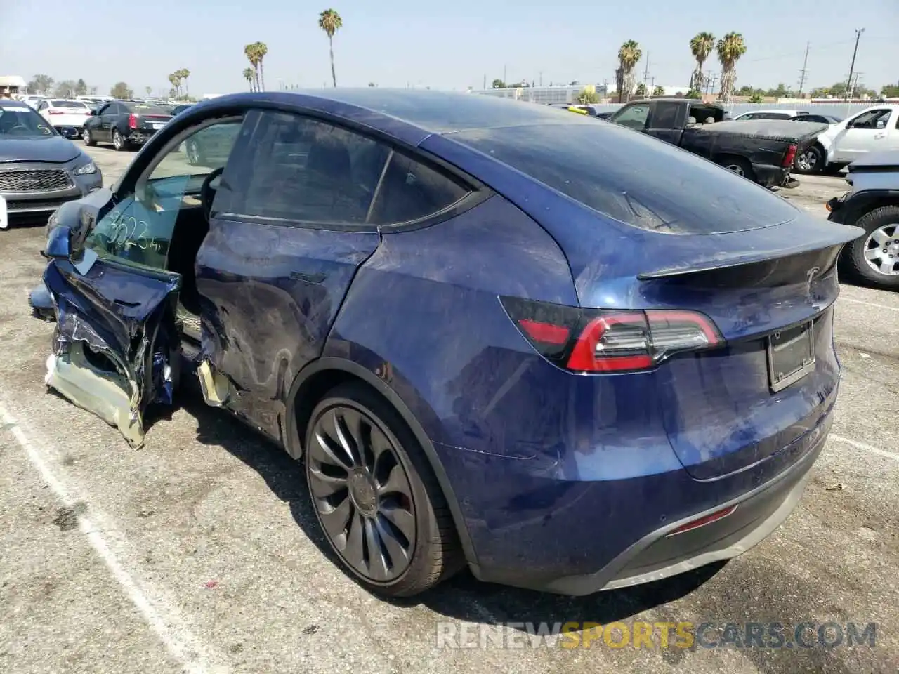 3 Photograph of a damaged car 7SAYGDEF2NF358604 TESLA MODEL Y 2022