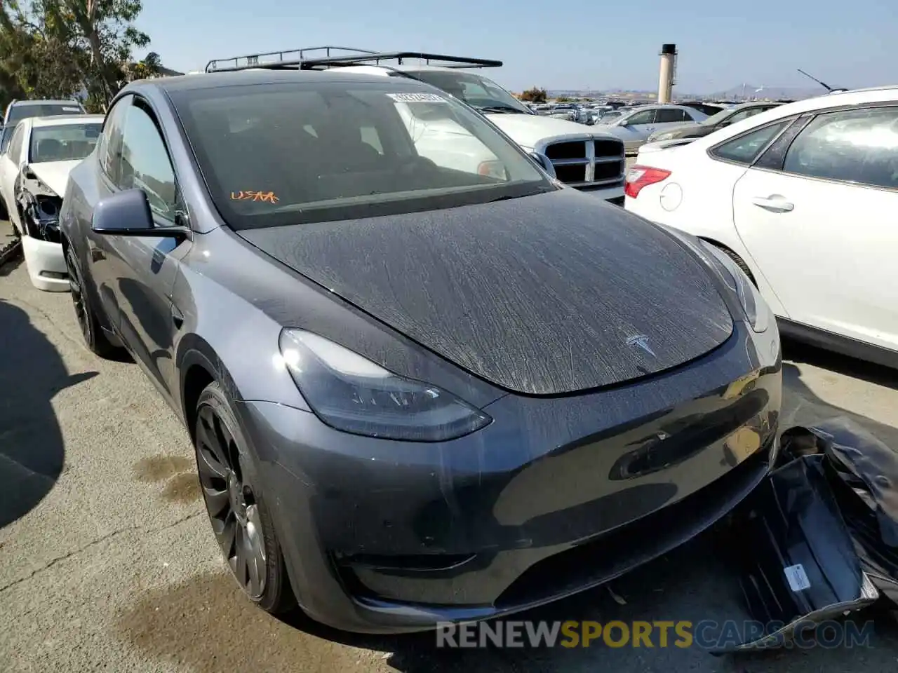 1 Photograph of a damaged car 7SAYGDEF2NF413410 TESLA MODEL Y 2022