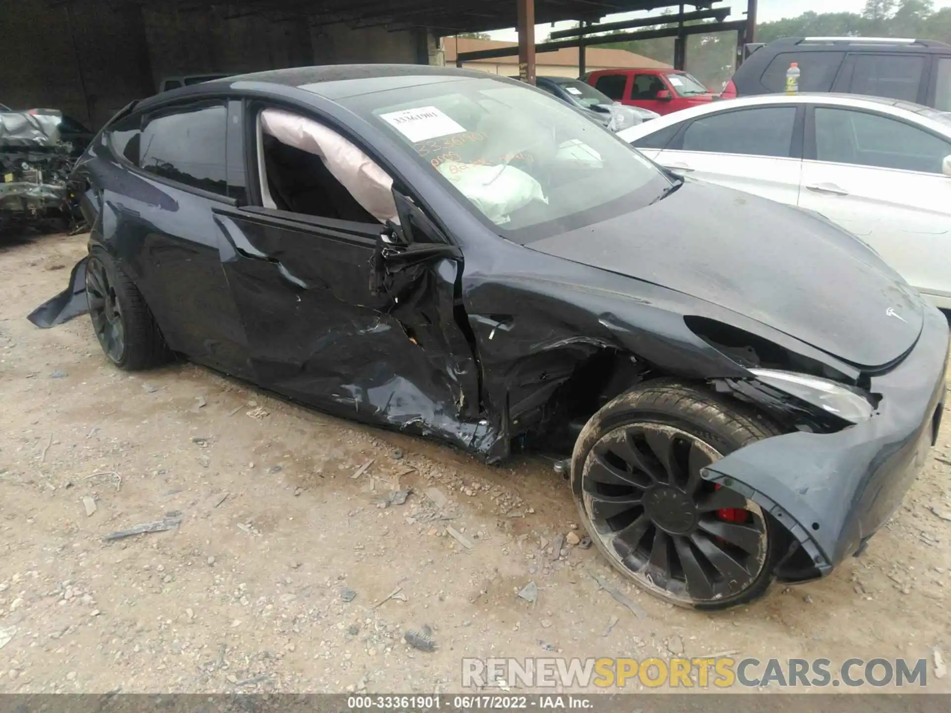 6 Photograph of a damaged car 7SAYGDEF2NF454085 TESLA MODEL Y 2022