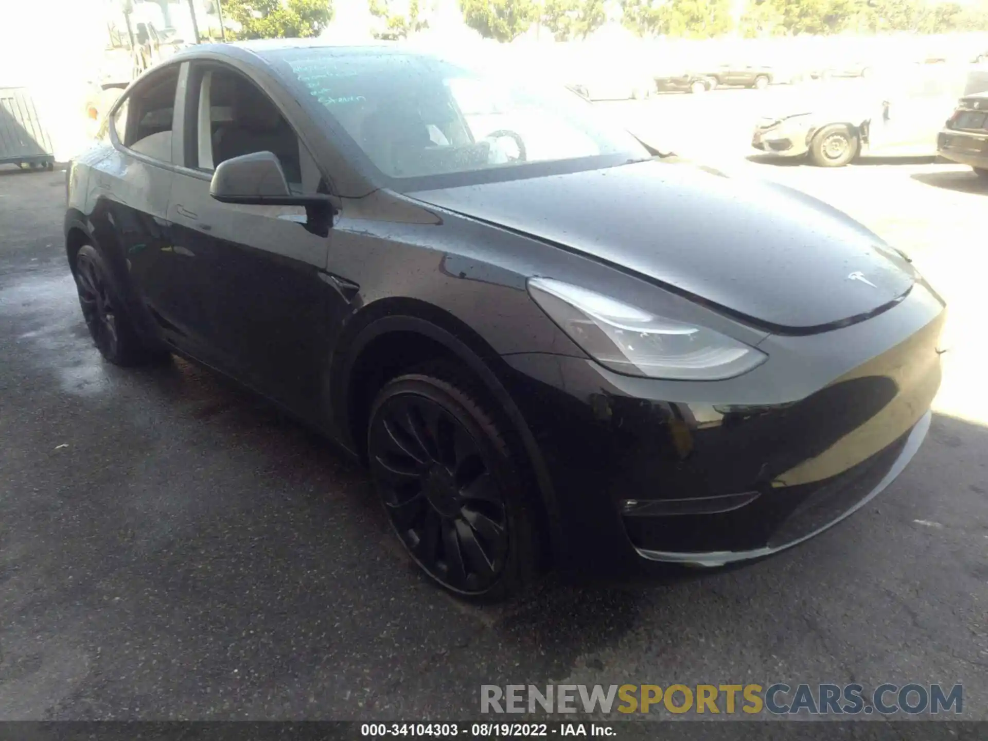 1 Фотография поврежденного автомобиля 7SAYGDEF2NF465118 TESLA MODEL Y 2022