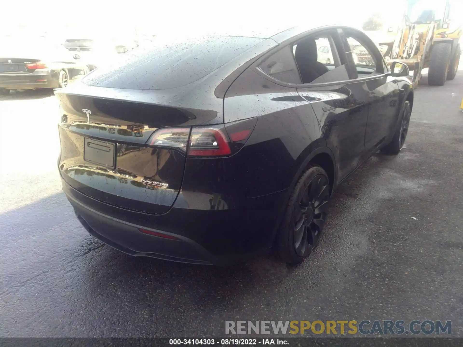 4 Фотография поврежденного автомобиля 7SAYGDEF2NF465118 TESLA MODEL Y 2022