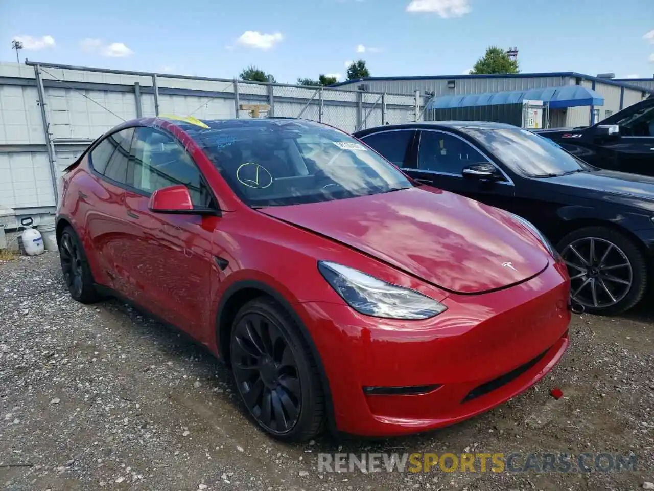 1 Photograph of a damaged car 7SAYGDEF2NF467371 TESLA MODEL Y 2022