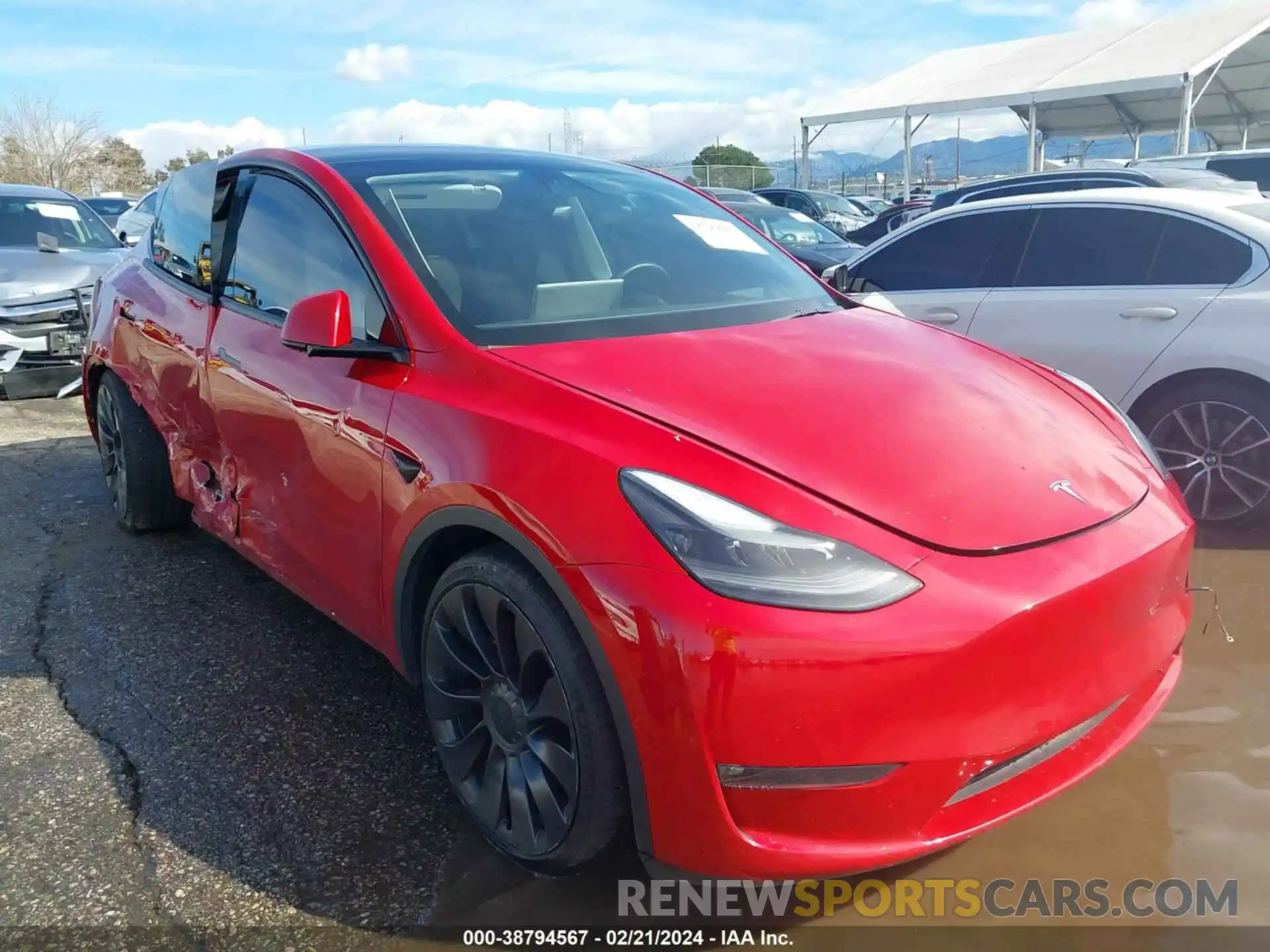 1 Photograph of a damaged car 7SAYGDEF3NF348339 TESLA MODEL Y 2022