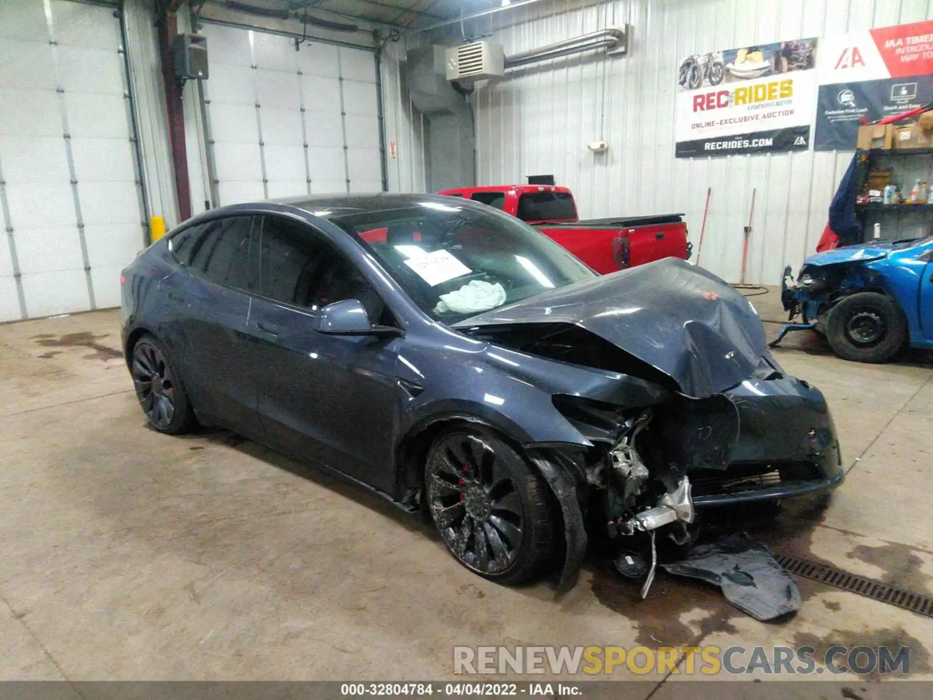 1 Photograph of a damaged car 7SAYGDEF3NF370356 TESLA MODEL Y 2022