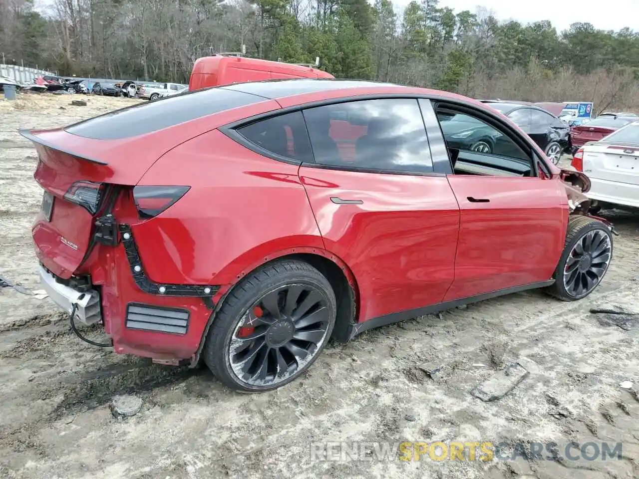 3 Photograph of a damaged car 7SAYGDEF3NF376951 TESLA MODEL Y 2022