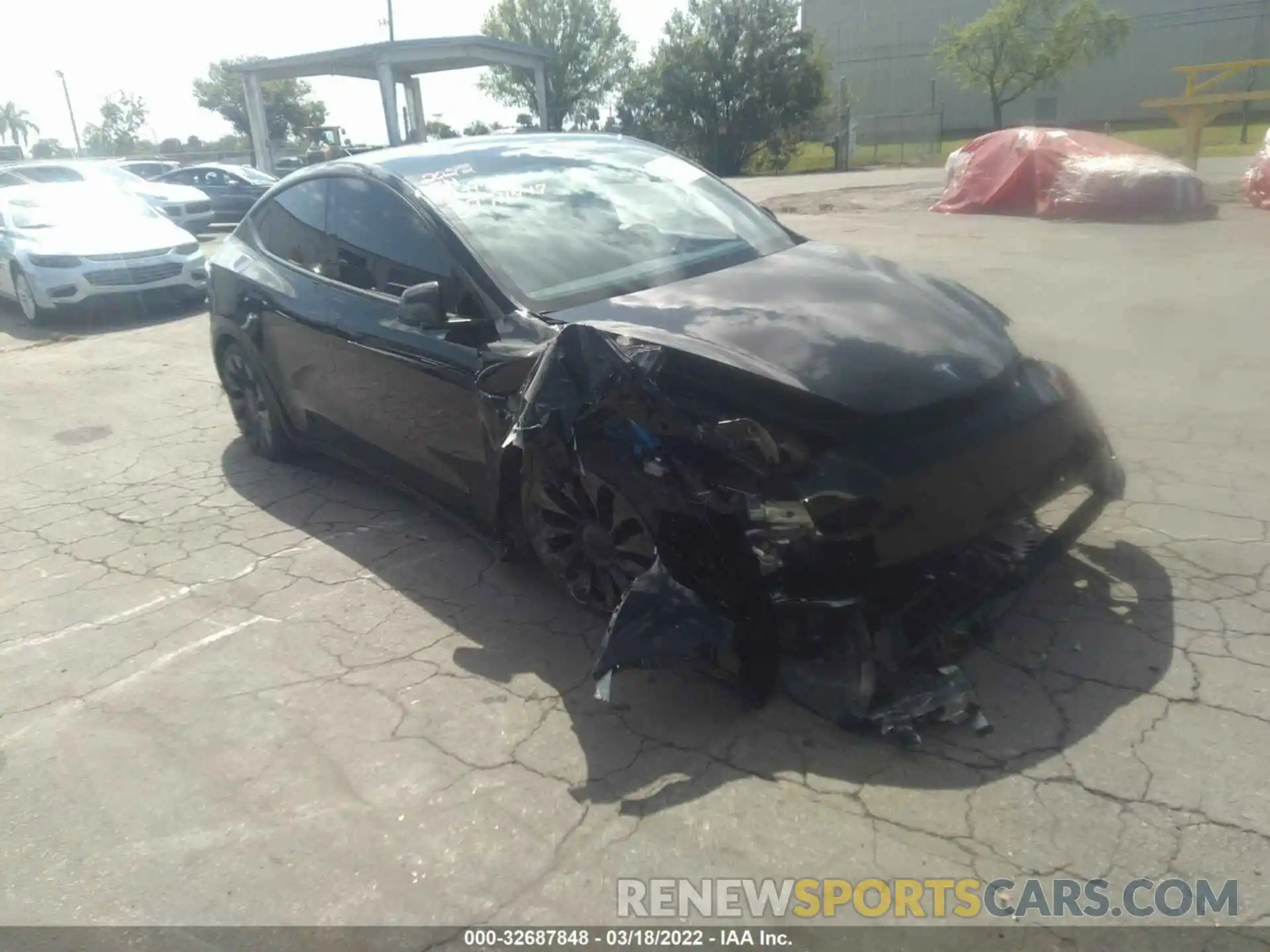 1 Photograph of a damaged car 7SAYGDEF3NF377114 TESLA MODEL Y 2022