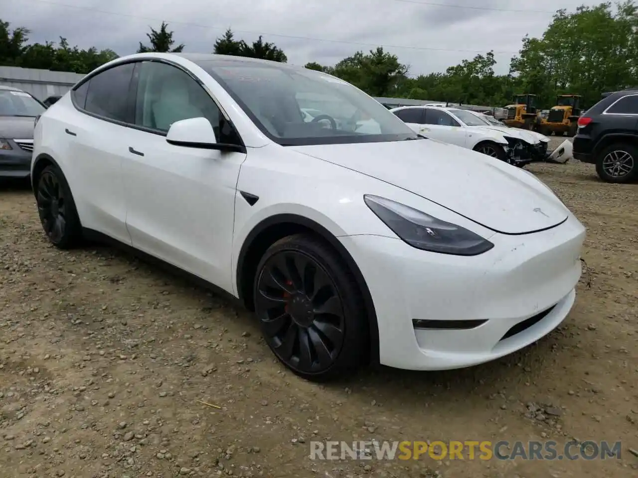 1 Photograph of a damaged car 7SAYGDEF3NF387920 TESLA MODEL Y 2022