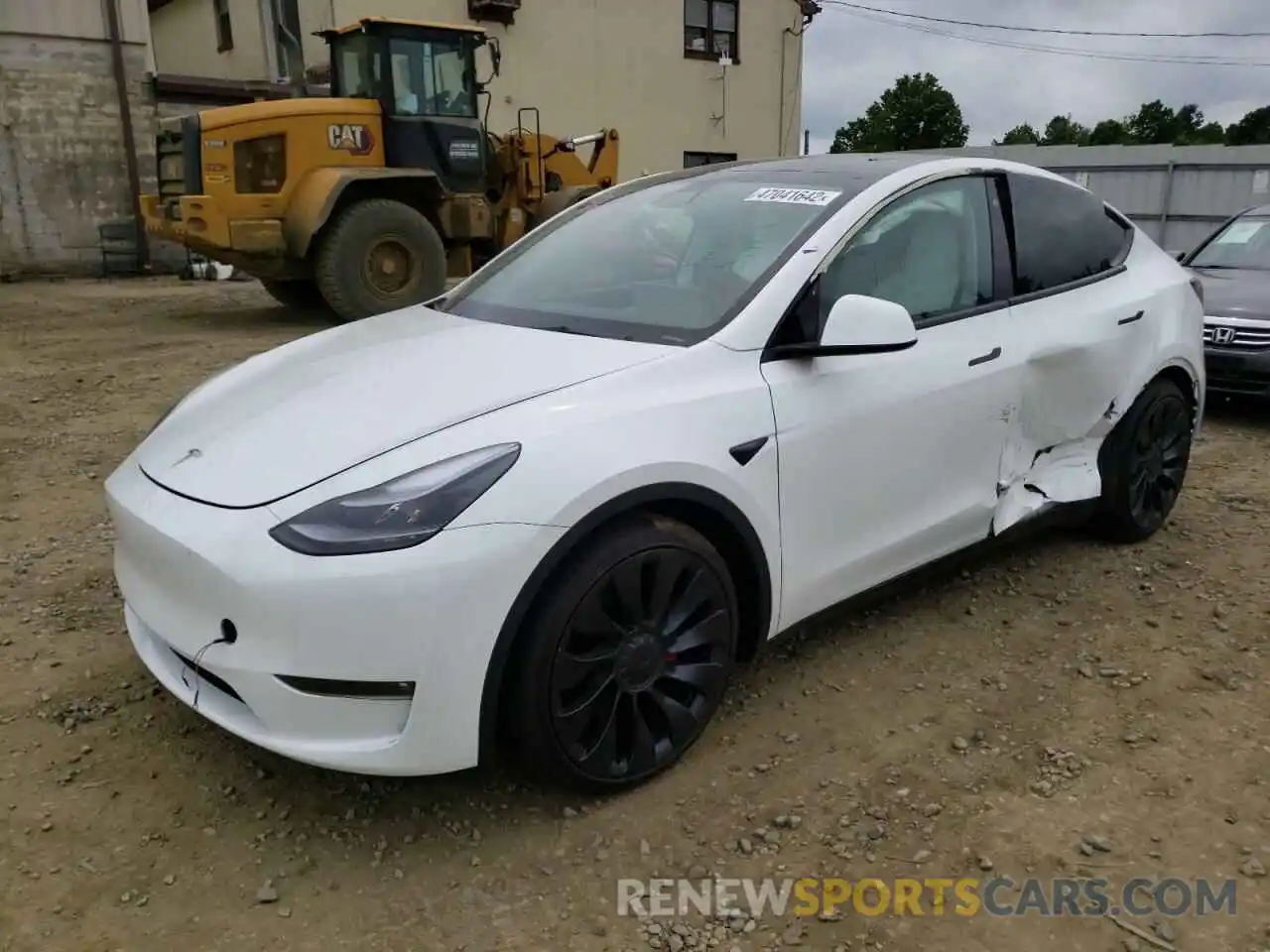 2 Photograph of a damaged car 7SAYGDEF3NF387920 TESLA MODEL Y 2022