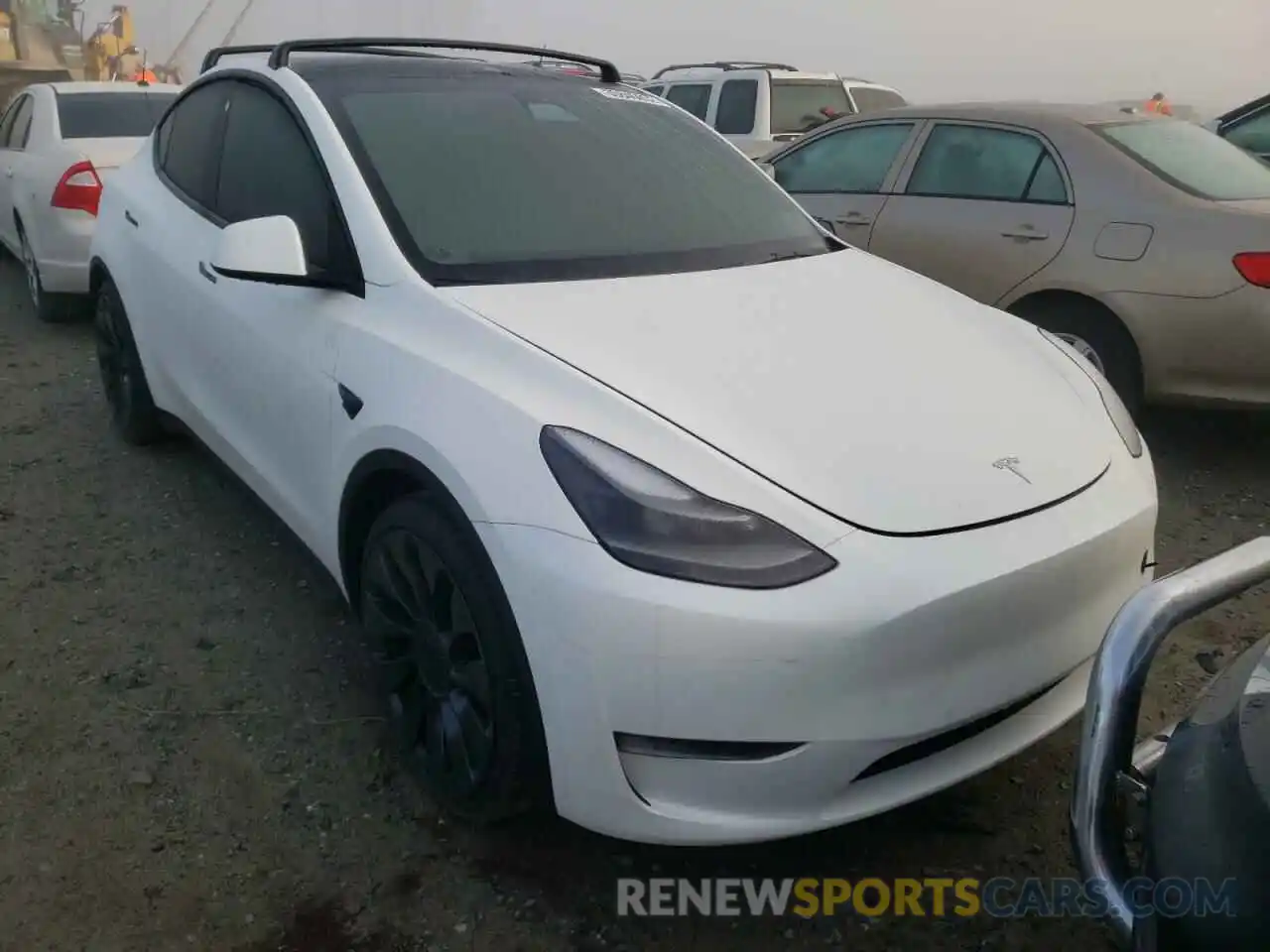 1 Photograph of a damaged car 7SAYGDEF4NF324342 TESLA MODEL Y 2022