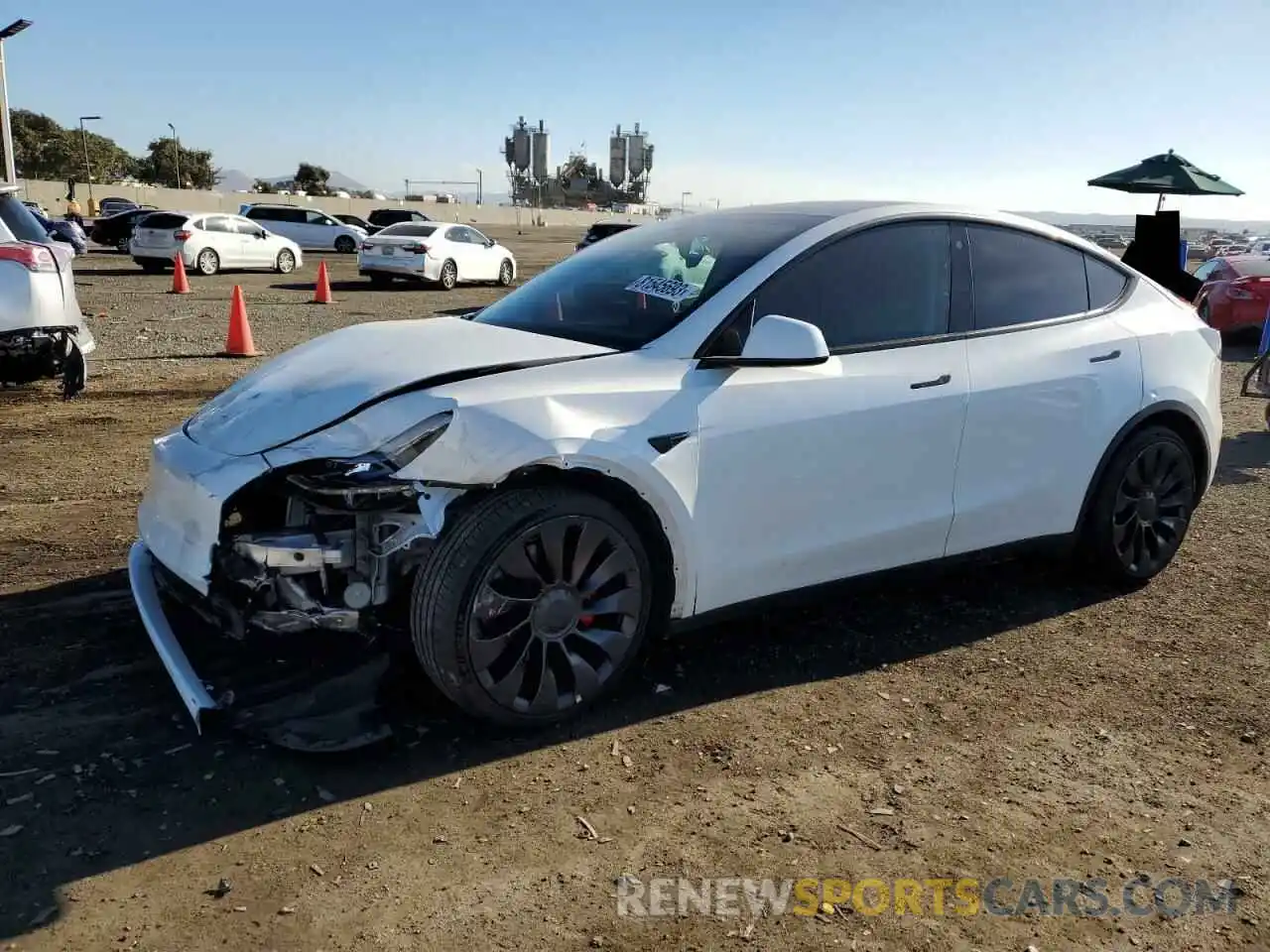 1 Photograph of a damaged car 7SAYGDEF4NF338161 TESLA MODEL Y 2022