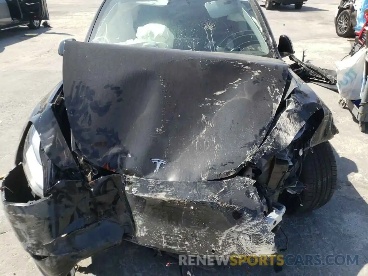 7 Photograph of a damaged car 7SAYGDEF4NF346549 TESLA MODEL Y 2022