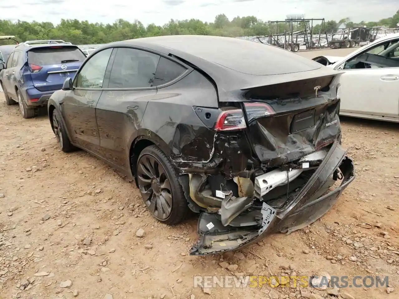 3 Photograph of a damaged car 7SAYGDEF4NF354621 TESLA MODEL Y 2022