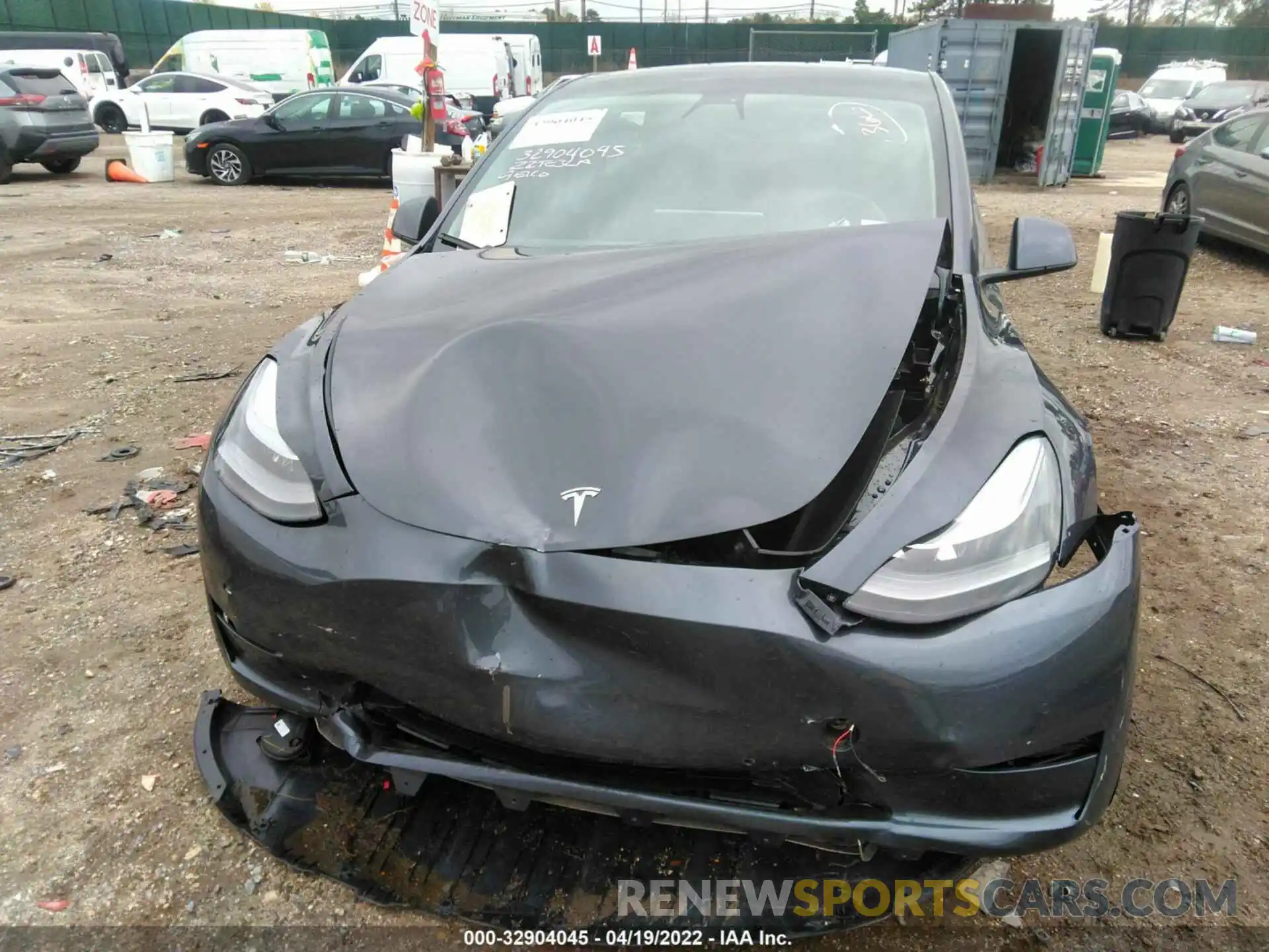 6 Photograph of a damaged car 7SAYGDEF4NF374464 TESLA MODEL Y 2022