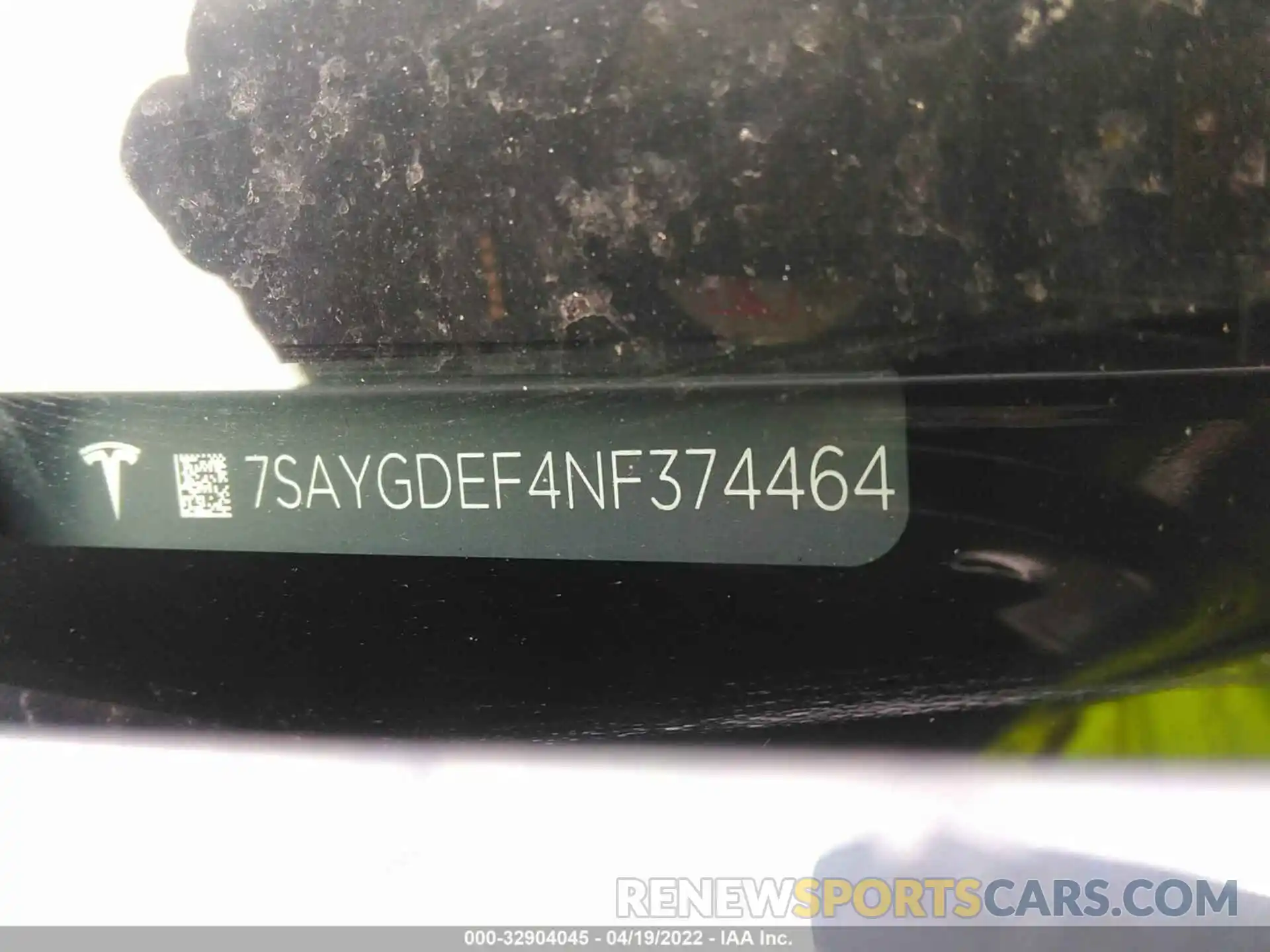 9 Photograph of a damaged car 7SAYGDEF4NF374464 TESLA MODEL Y 2022