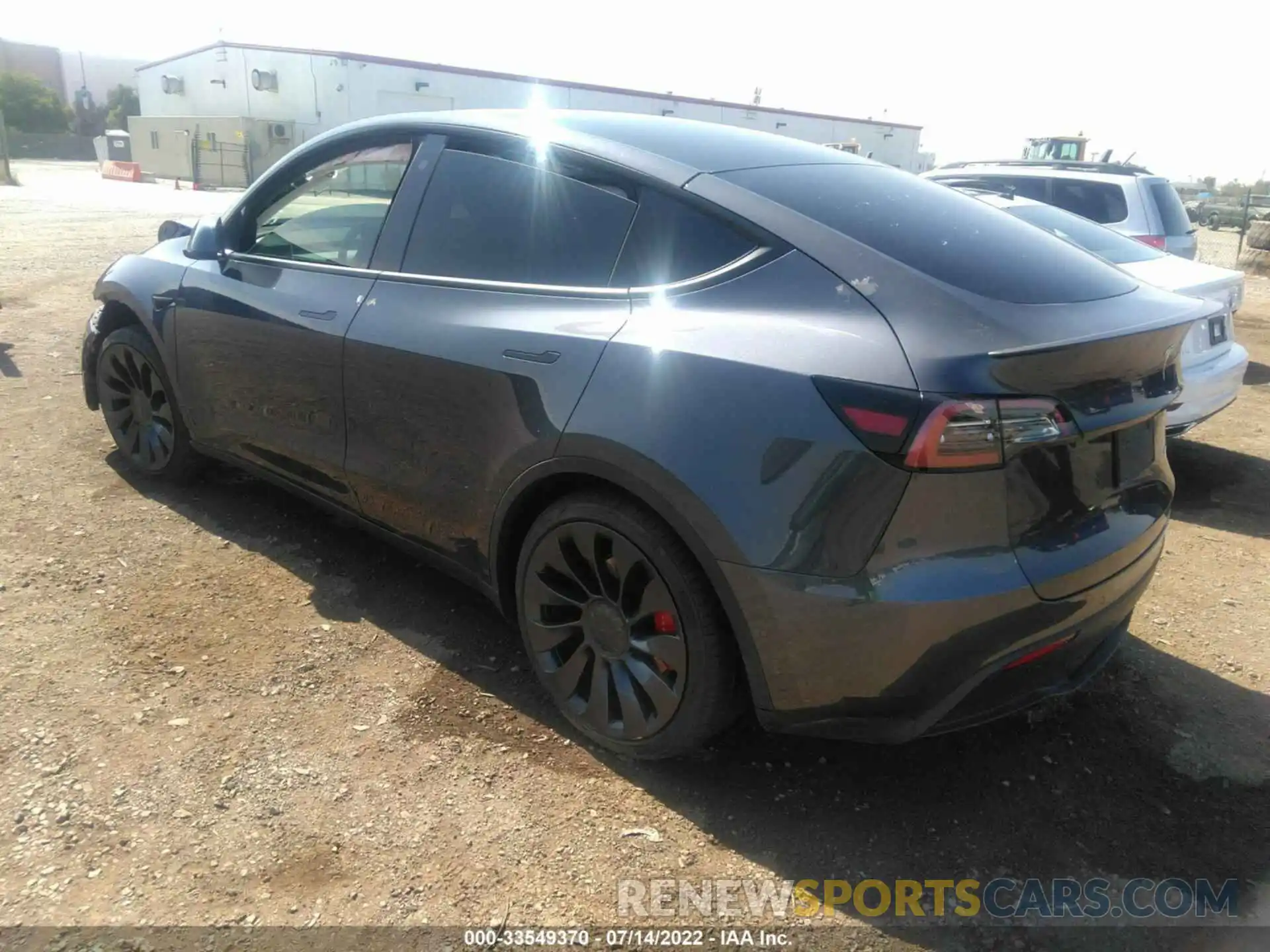 3 Фотография поврежденного автомобиля 7SAYGDEF4NF407298 TESLA MODEL Y 2022