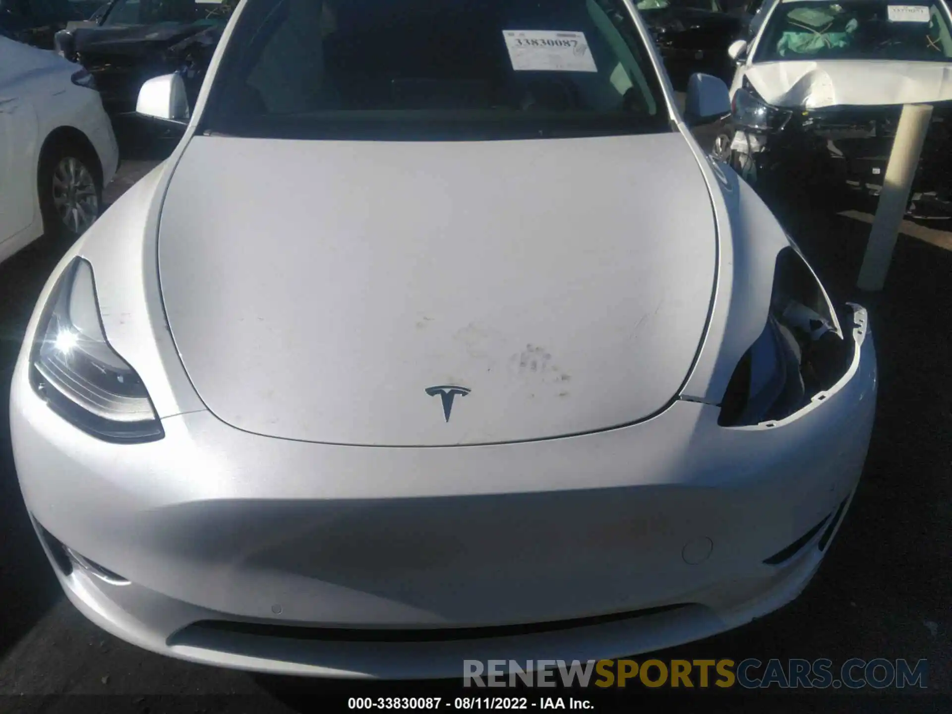 10 Photograph of a damaged car 7SAYGDEF4NF442861 TESLA MODEL Y 2022