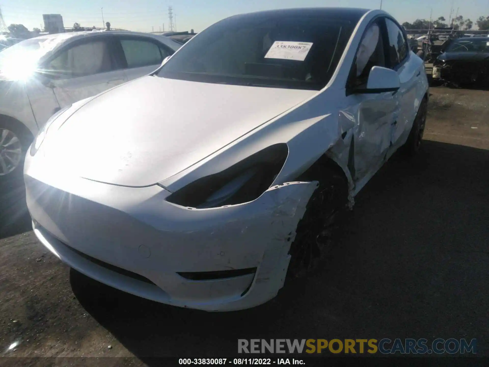 6 Photograph of a damaged car 7SAYGDEF4NF442861 TESLA MODEL Y 2022