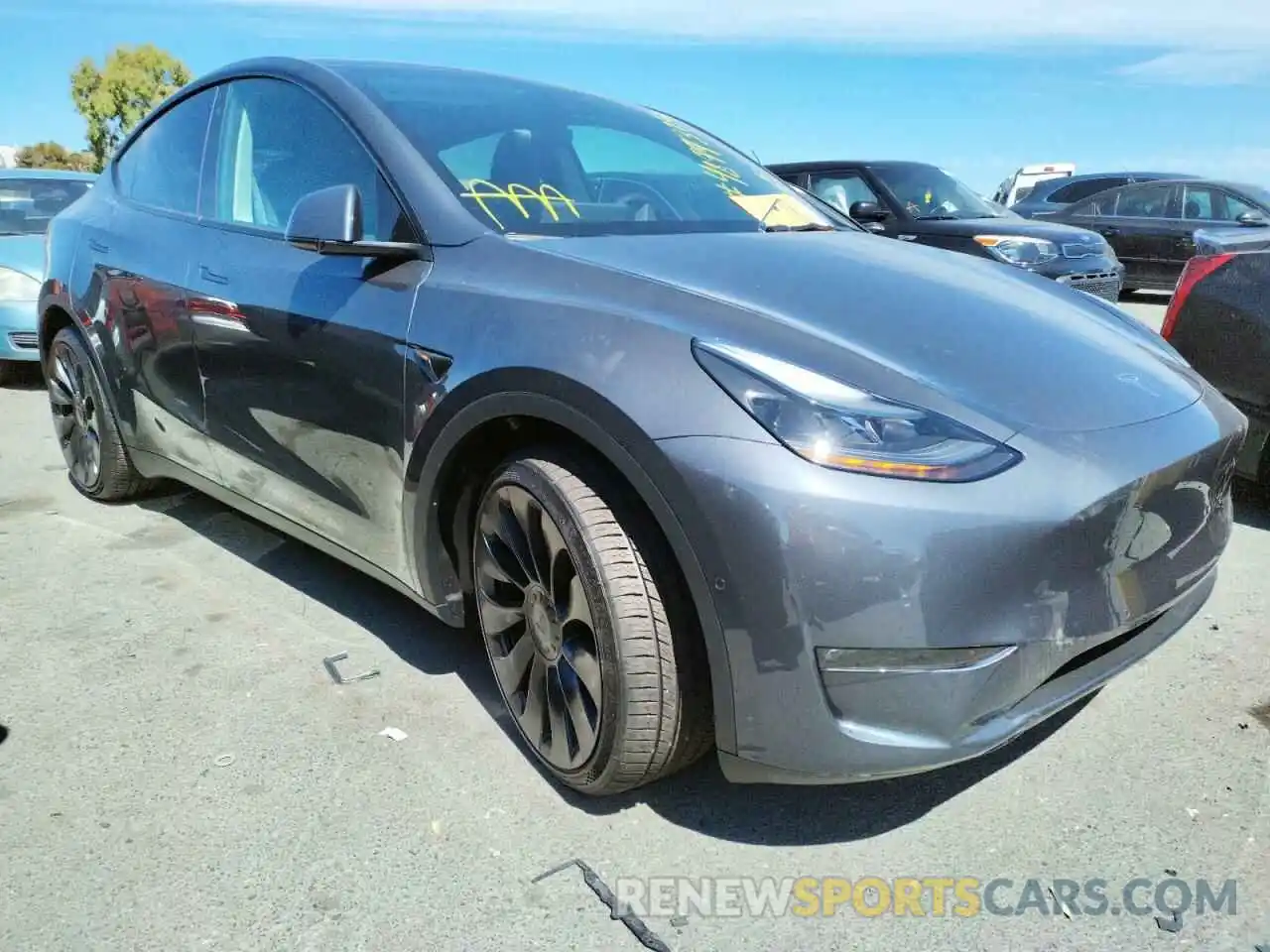 1 Photograph of a damaged car 7SAYGDEF4NF443427 TESLA MODEL Y 2022