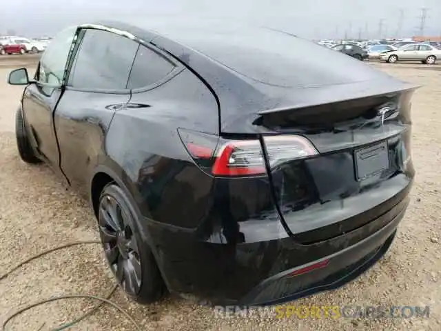 3 Photograph of a damaged car 7SAYGDEF5NF366325 TESLA MODEL Y 2022