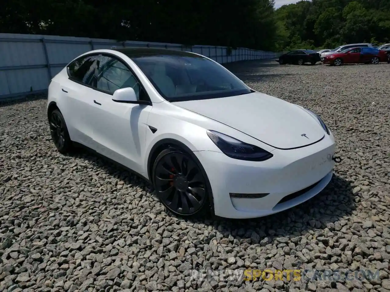 1 Photograph of a damaged car 7SAYGDEF5NF380824 TESLA MODEL Y 2022