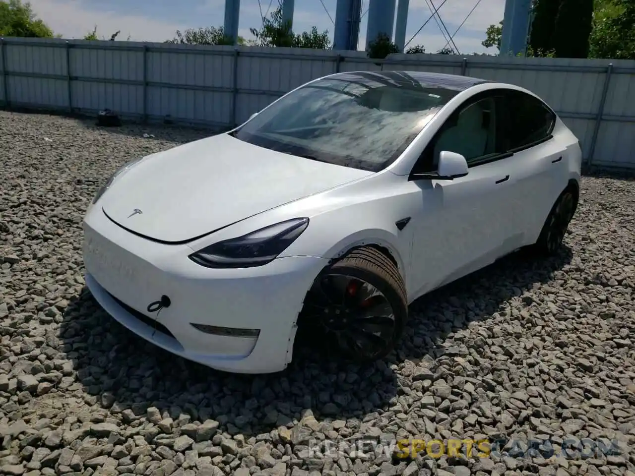 2 Photograph of a damaged car 7SAYGDEF5NF380824 TESLA MODEL Y 2022