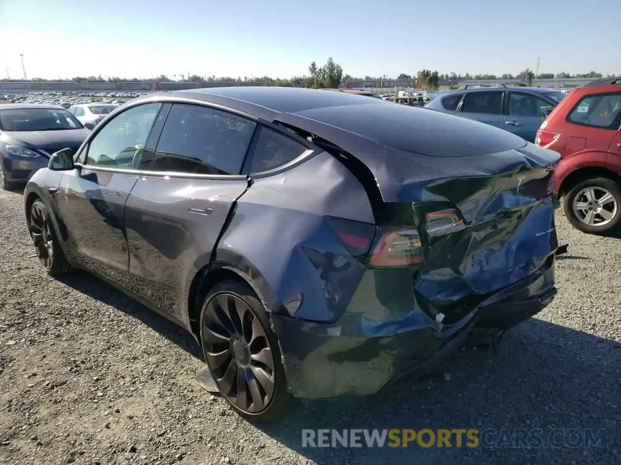 3 Photograph of a damaged car 7SAYGDEF5NF391421 TESLA MODEL Y 2022