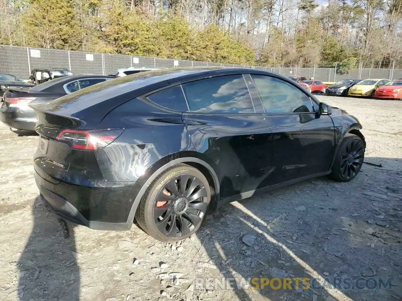 3 Photograph of a damaged car 7SAYGDEF5NF454159 TESLA MODEL Y 2022