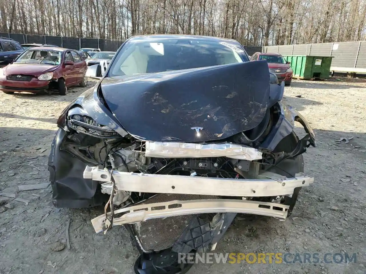 5 Photograph of a damaged car 7SAYGDEF5NF454159 TESLA MODEL Y 2022