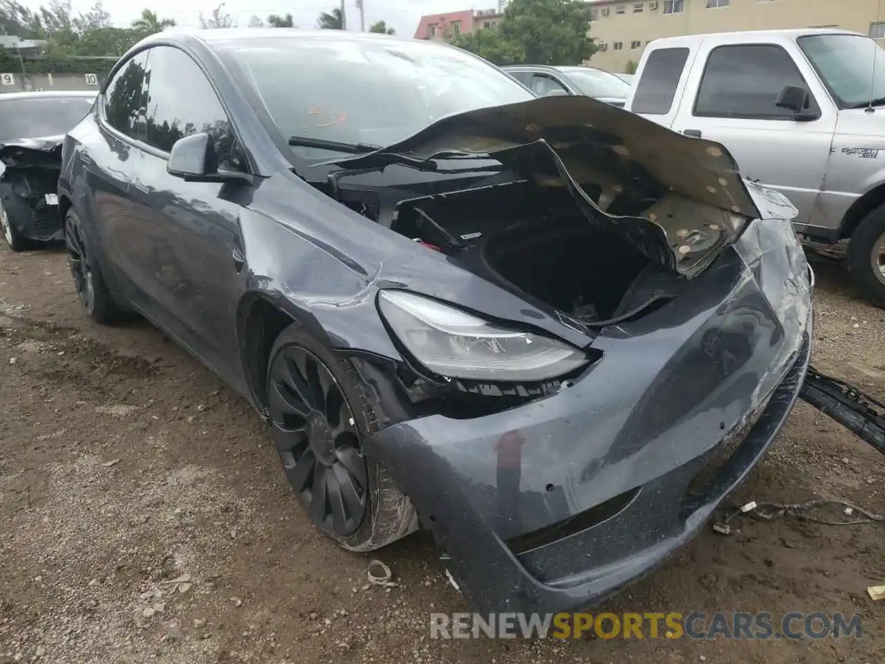 1 Photograph of a damaged car 7SAYGDEF5NF467705 TESLA MODEL Y 2022