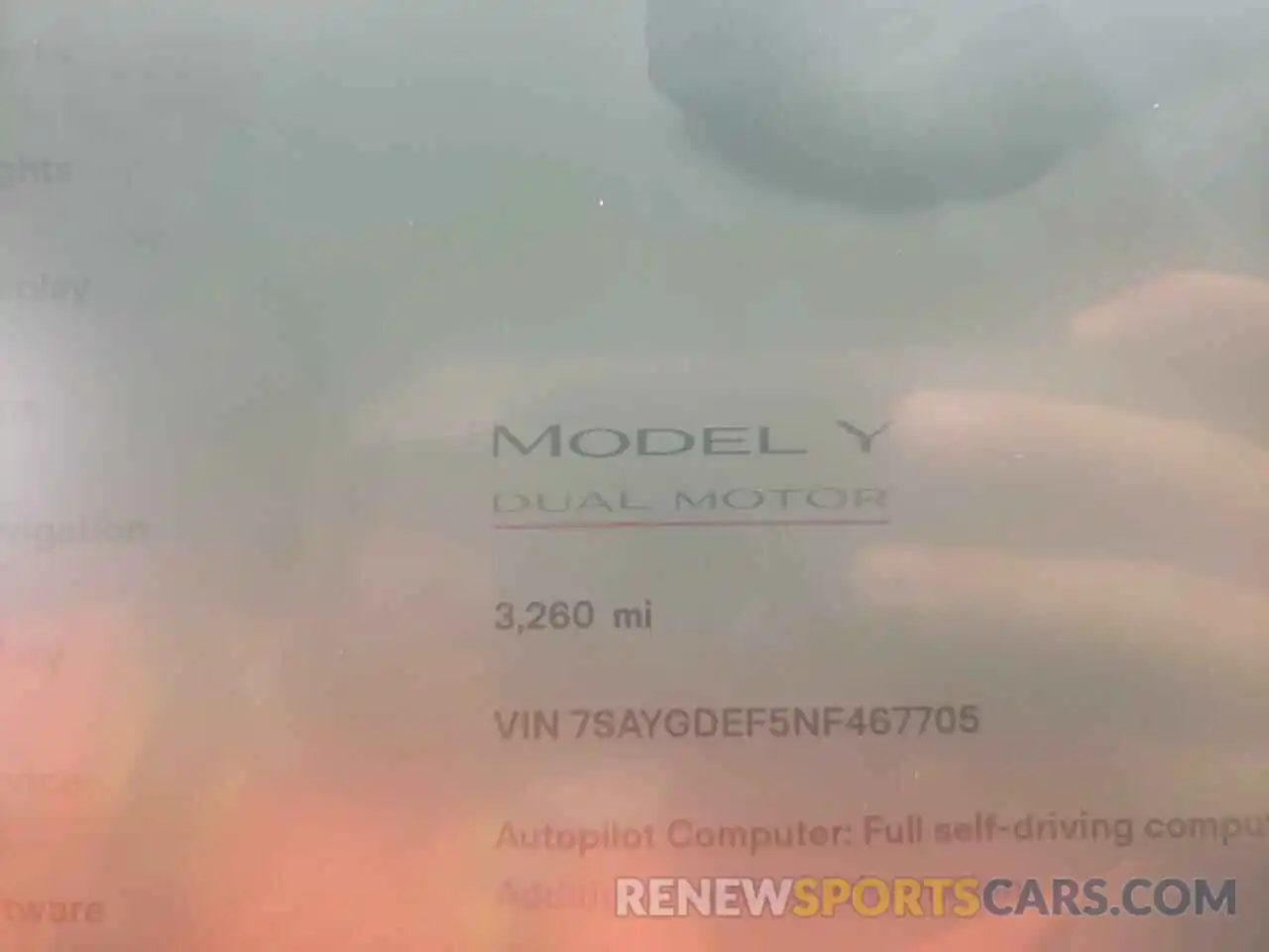 8 Photograph of a damaged car 7SAYGDEF5NF467705 TESLA MODEL Y 2022