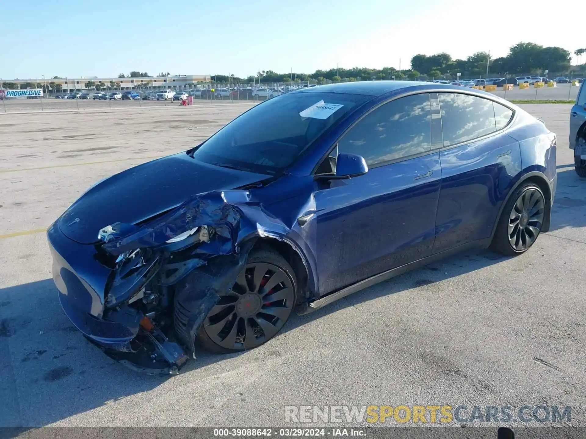 2 Photograph of a damaged car 7SAYGDEF5NF521522 TESLA MODEL Y 2022