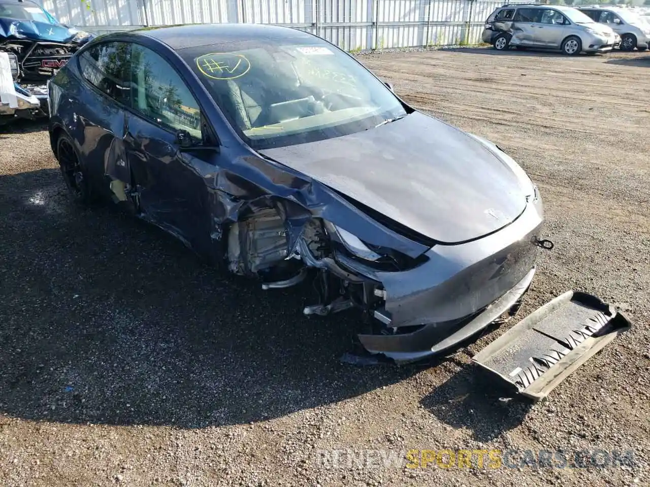 1 Photograph of a damaged car 7SAYGDEF6NF326772 TESLA MODEL Y 2022