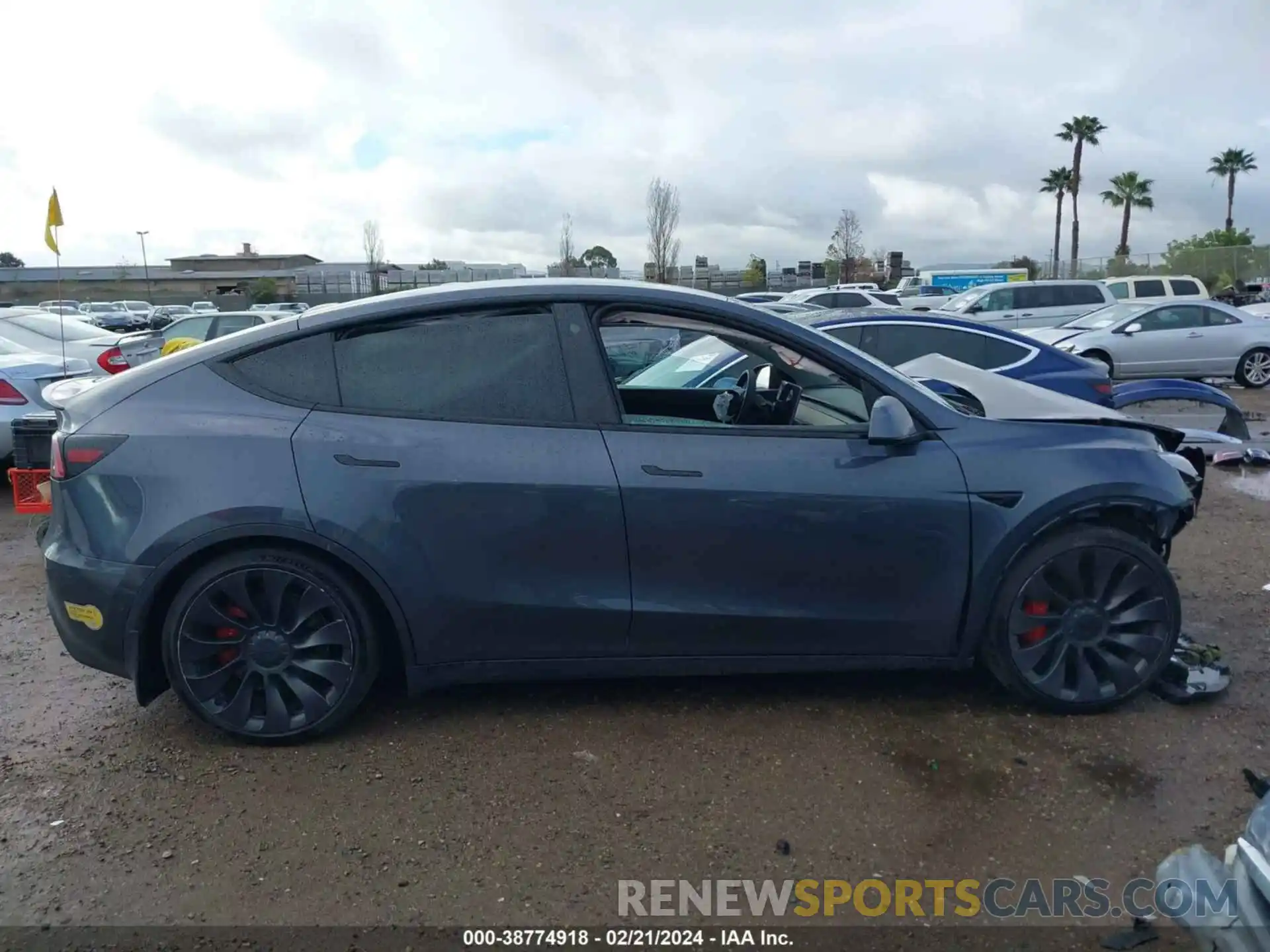 13 Photograph of a damaged car 7SAYGDEF6NF351770 TESLA MODEL Y 2022