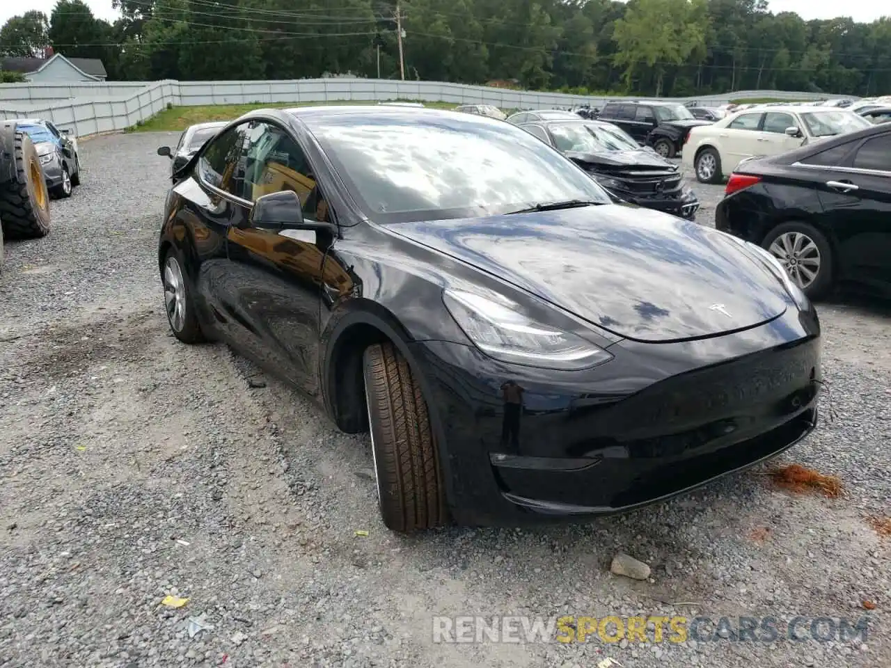 1 Photograph of a damaged car 7SAYGDEF6NF372778 TESLA MODEL Y 2022