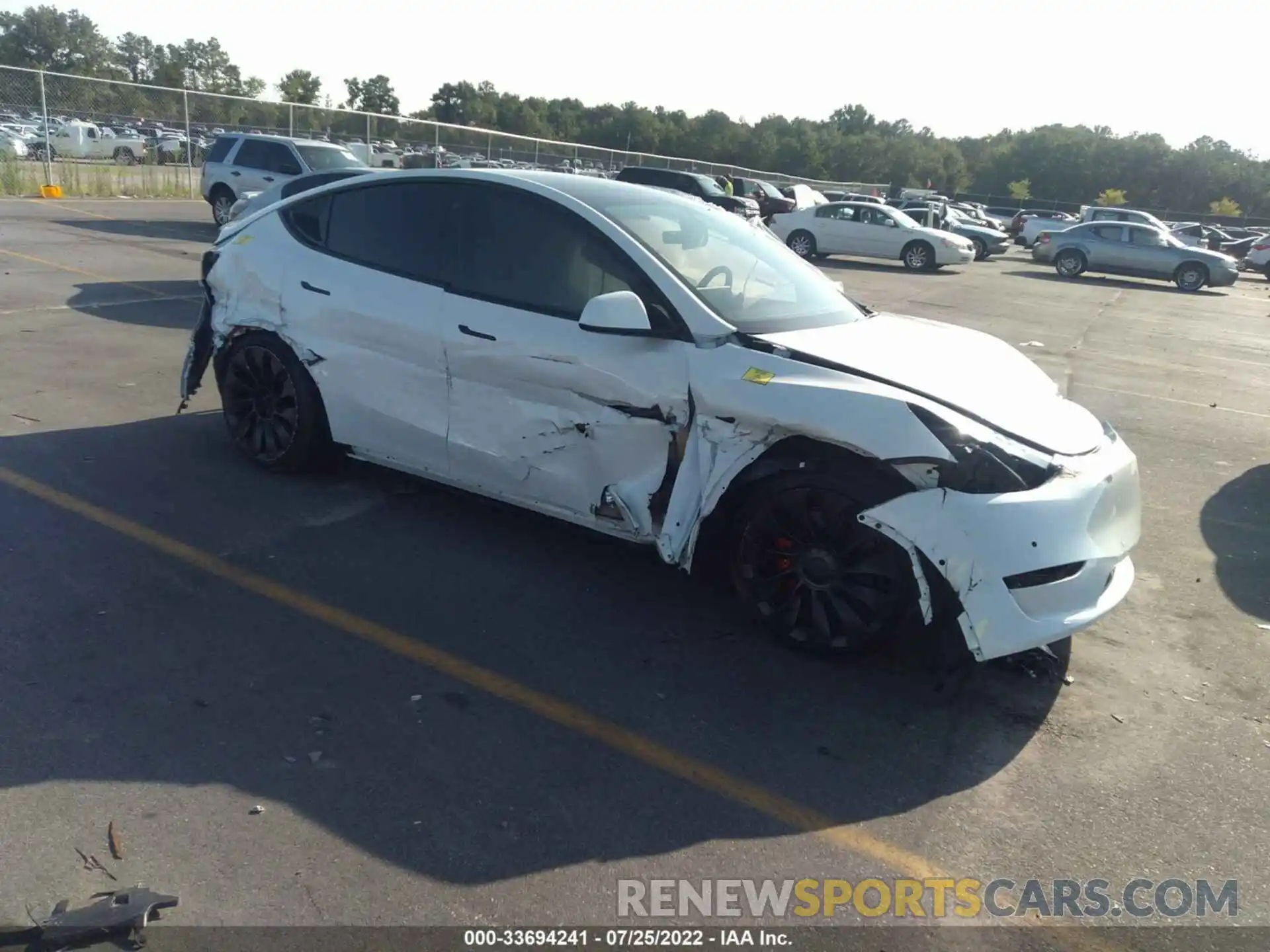 1 Photograph of a damaged car 7SAYGDEF6NF378242 TESLA MODEL Y 2022