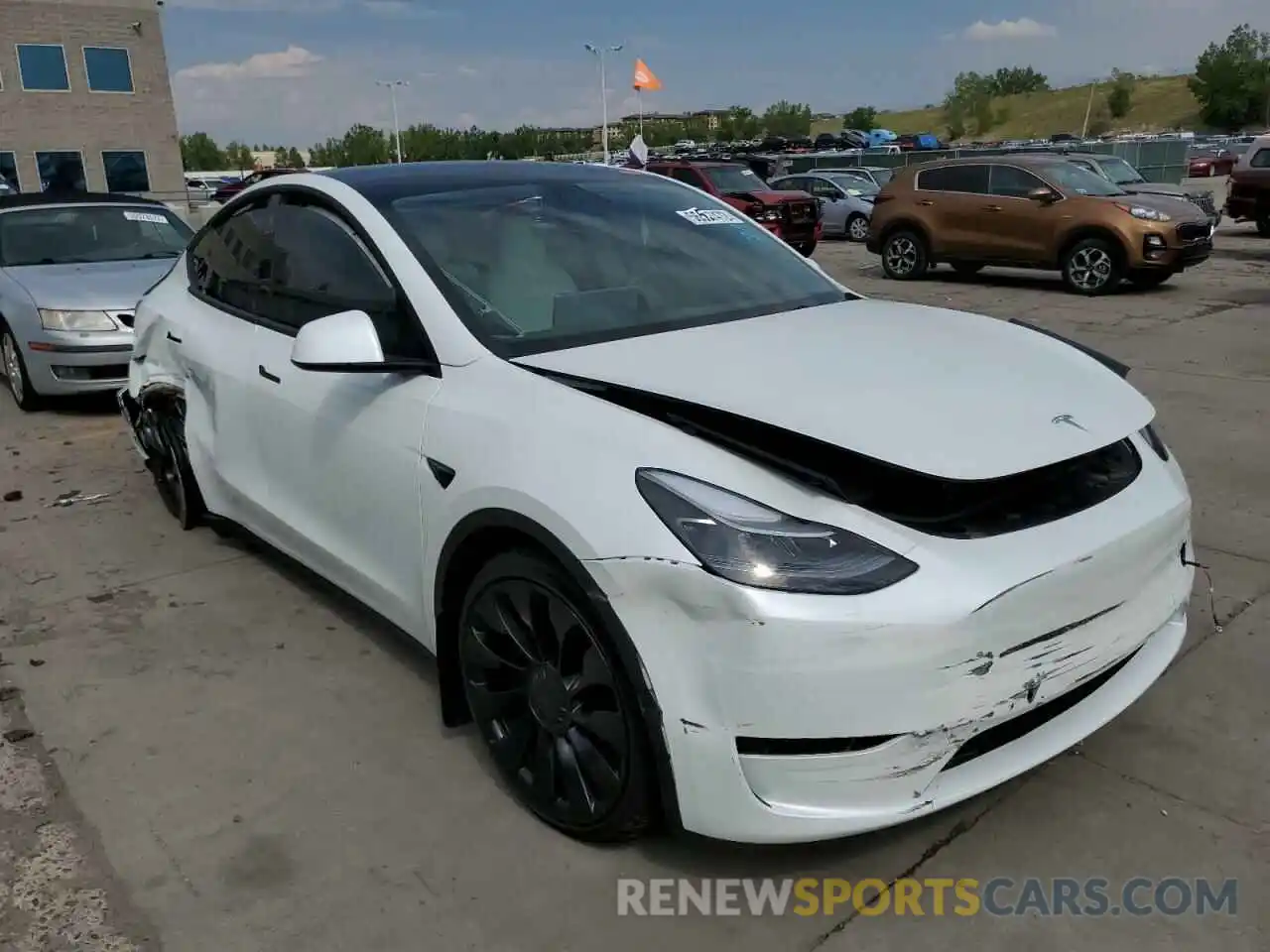 1 Photograph of a damaged car 7SAYGDEF6NF398149 TESLA MODEL Y 2022