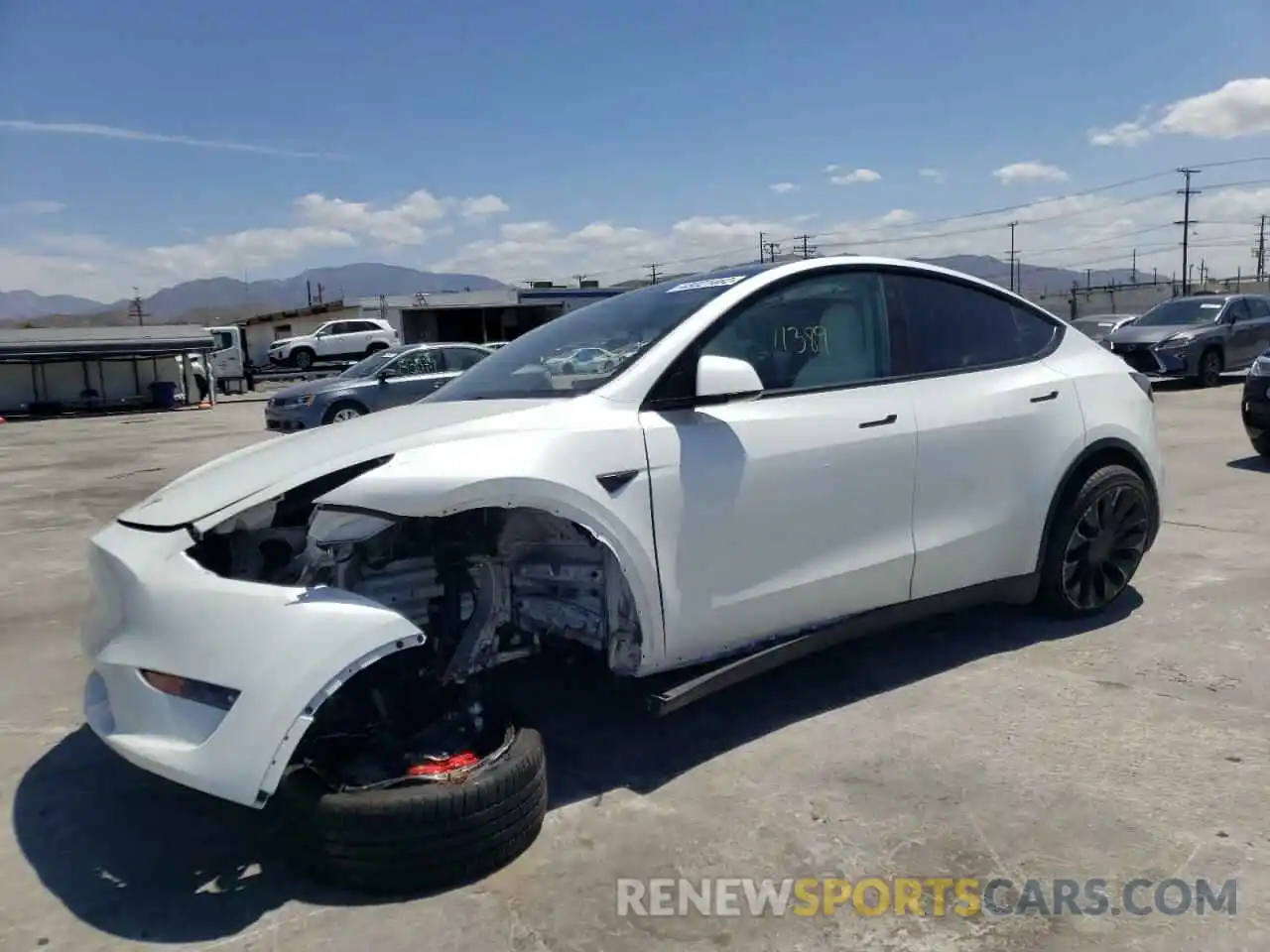 2 Photograph of a damaged car 7SAYGDEF7NF341281 TESLA MODEL Y 2022