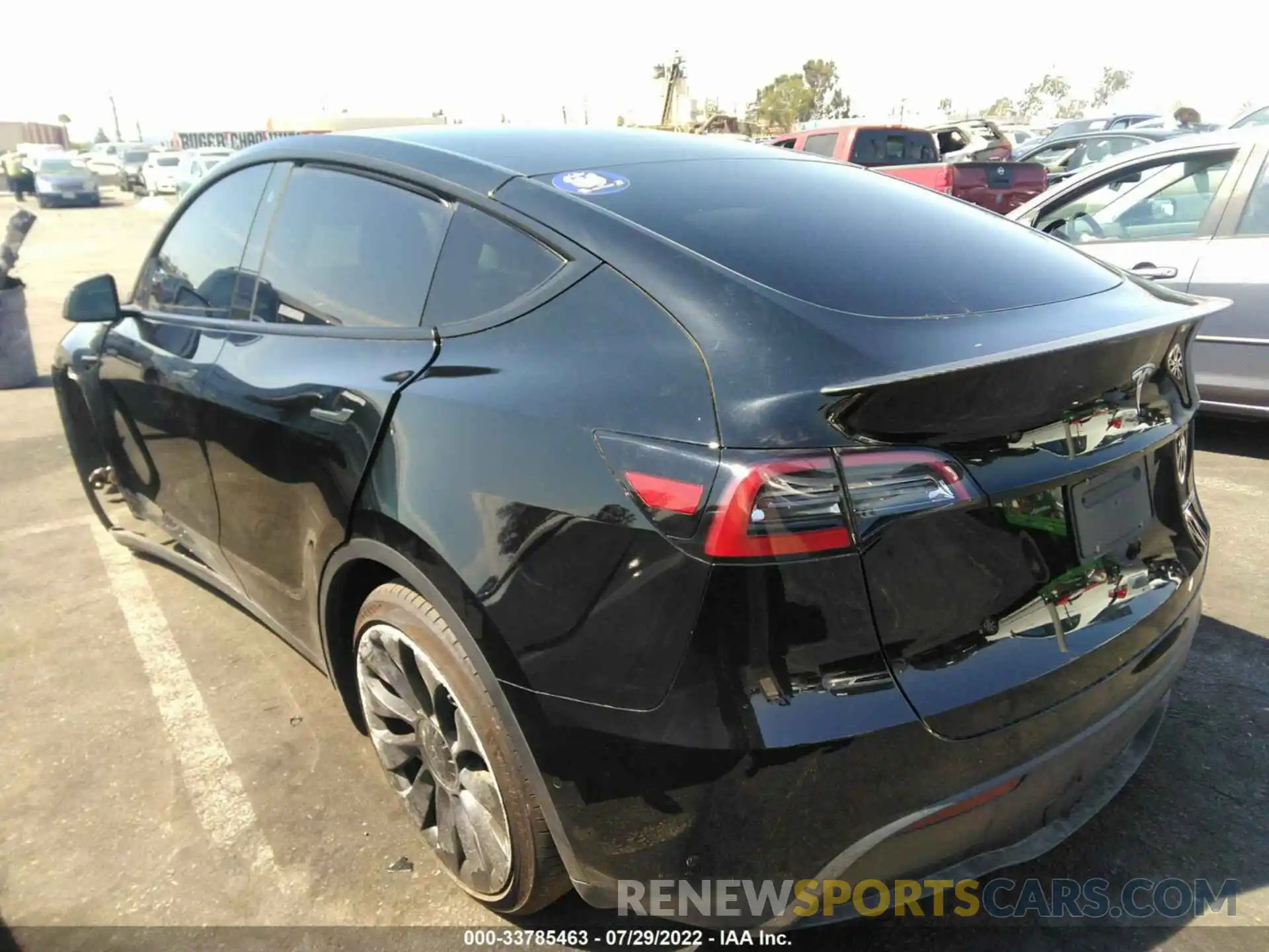 3 Photograph of a damaged car 7SAYGDEF7NF343094 TESLA MODEL Y 2022