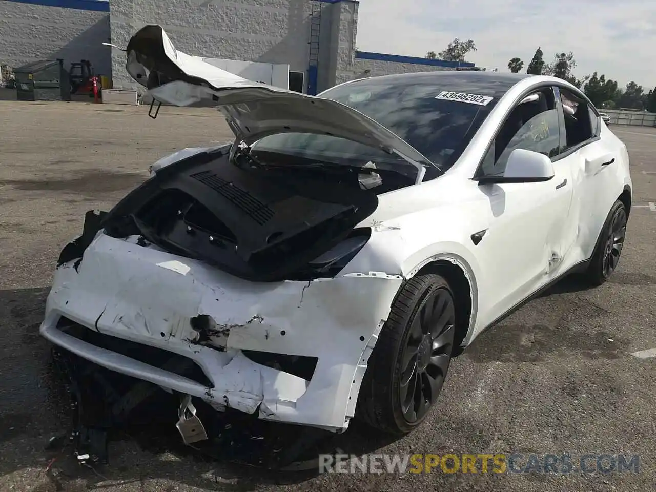 2 Photograph of a damaged car 7SAYGDEF7NF344066 TESLA MODEL Y 2022