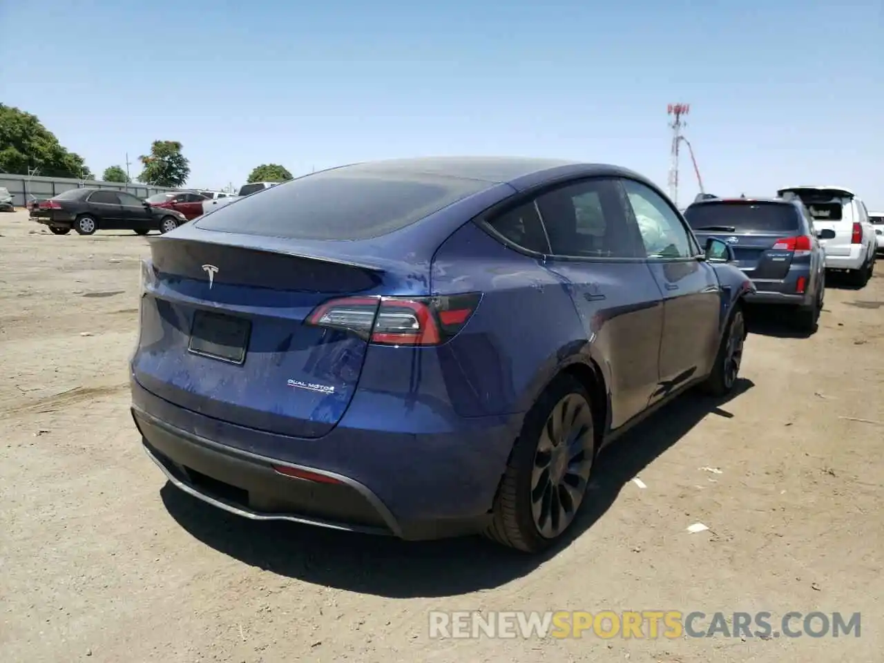 4 Фотография поврежденного автомобиля 7SAYGDEF7NF403777 TESLA MODEL Y 2022