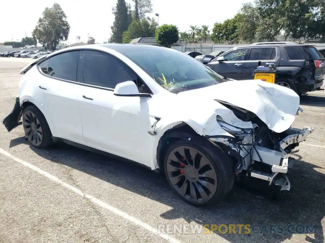 1 Photograph of a damaged car 7SAYGDEF7NF406632 TESLA MODEL Y 2022