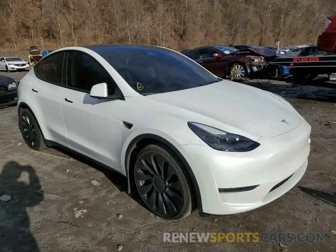 4 Фотография поврежденного автомобиля 7SAYGDEF7NF449061 TESLA MODEL Y 2022